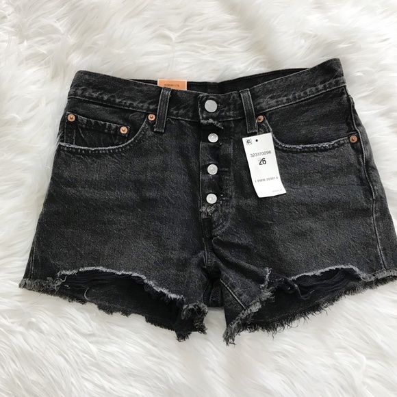 levis 501 button fly shorts
